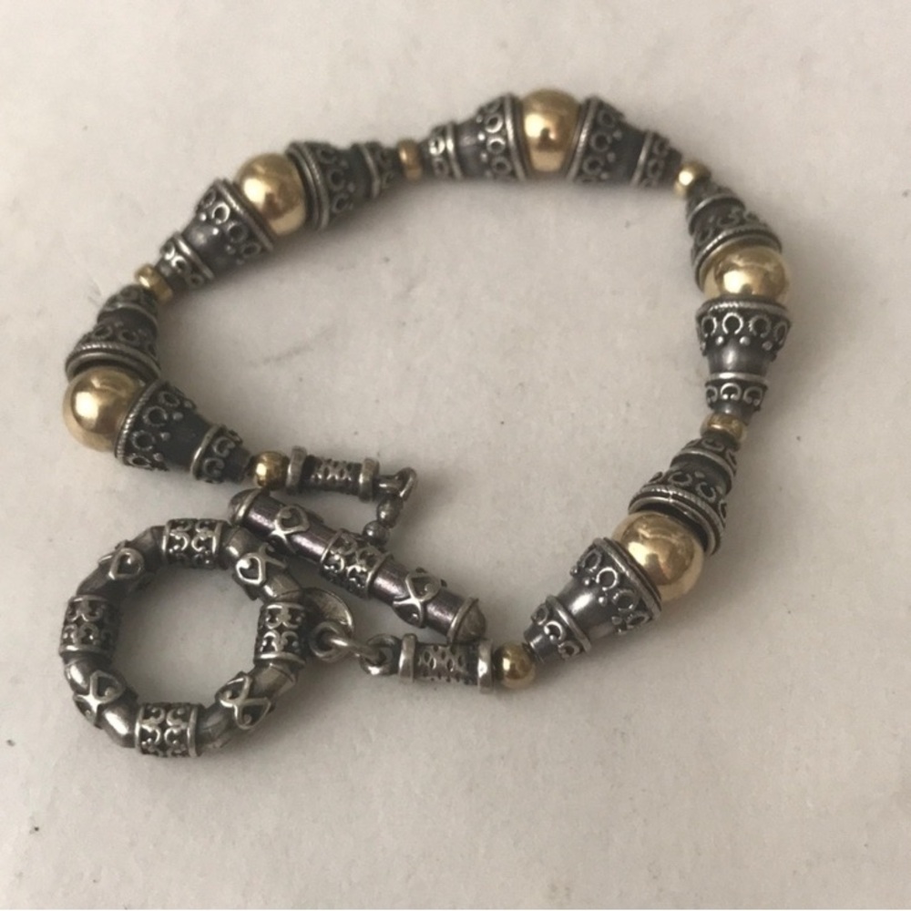14K Gold & Sterling Silver Zanfeld Beads Bracelet
